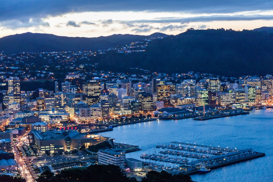 City view of Wellington, New Zealand.