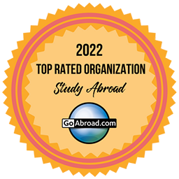 2022 Go Abroad Award Top Rated Organization badge