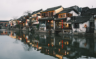 A view of Xitang Water Village in China.