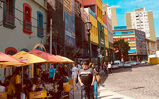 A view of the streets in Colonia, Uruguay.