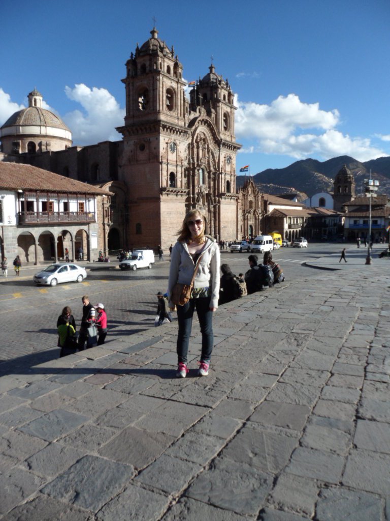 Emily studying abroad in Peru.