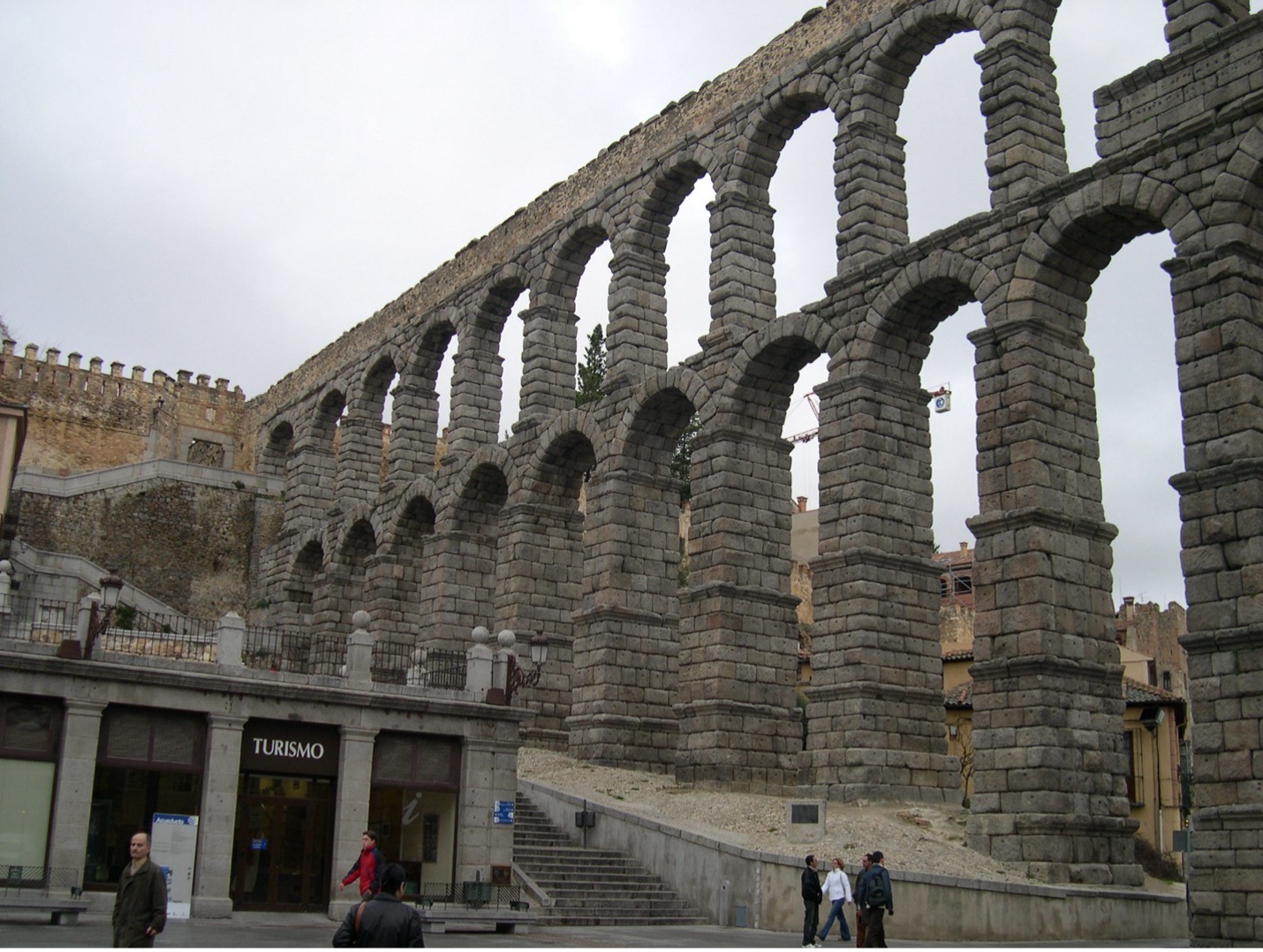 Roman Aquaduct of Avila in Savogia, Spain.