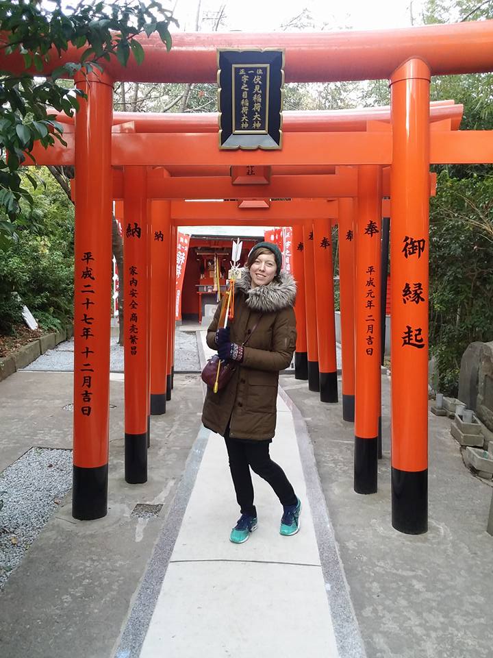 Caroline exploring Fukuoka, Japan.