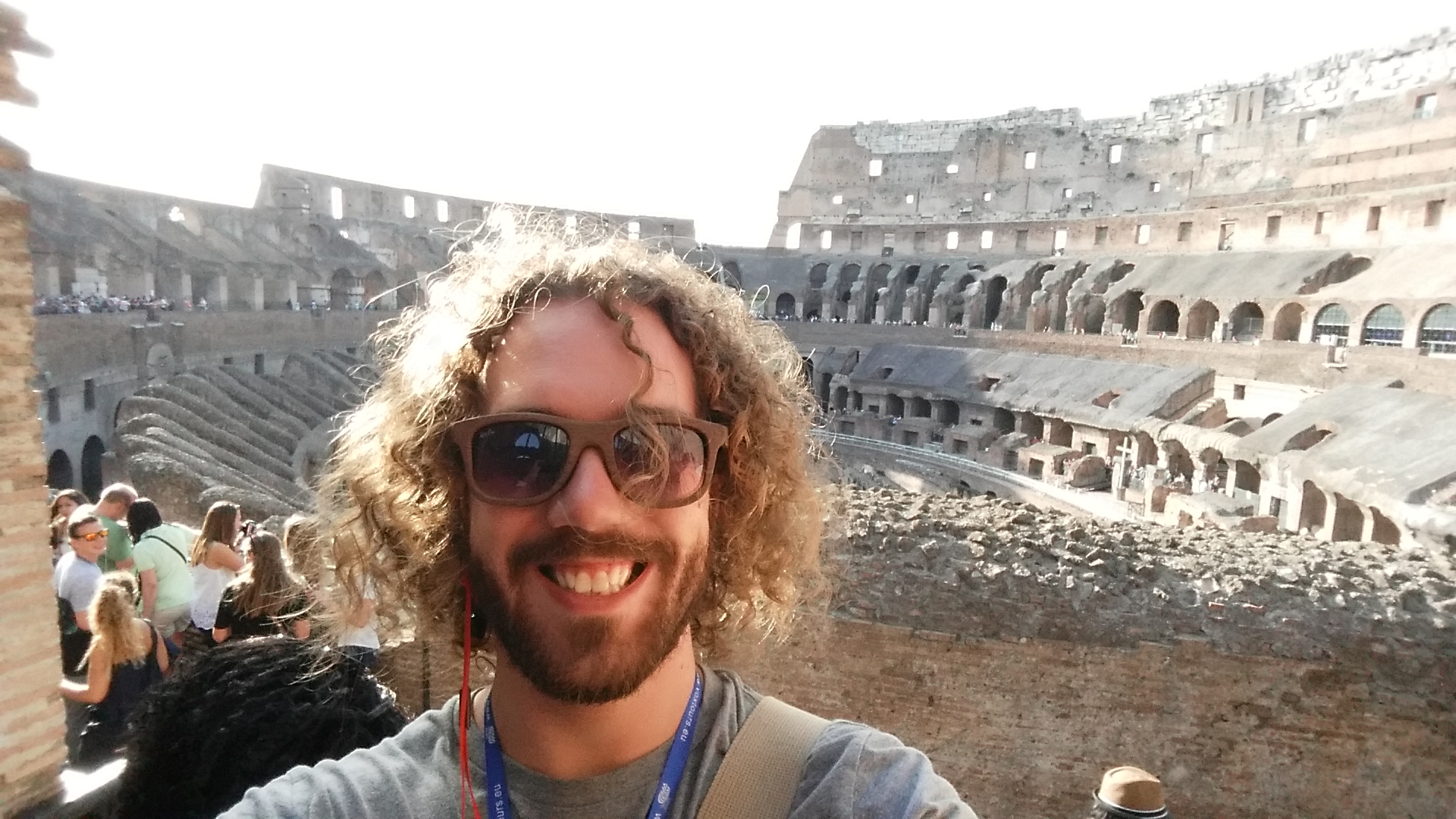 Charles at the Colosseum in Rome, Italy.