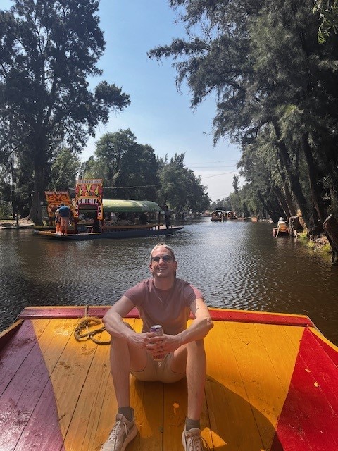 Jonathan relaxing in Mexico City, Mexico.