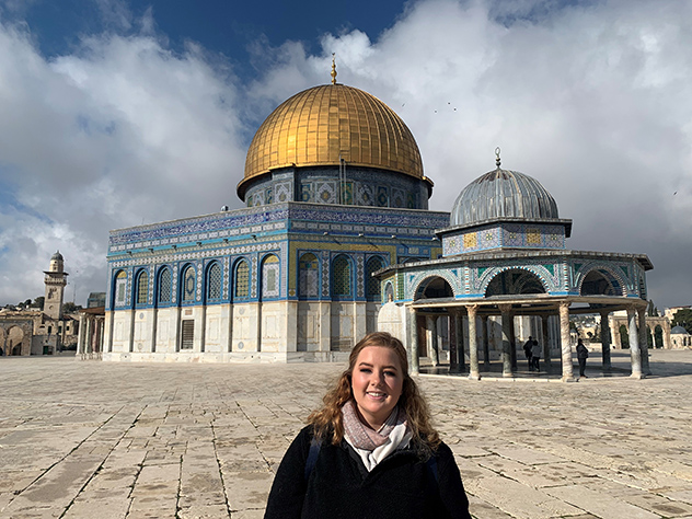 Phoebe visiting Jerusalem, Israel.