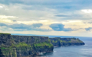 View of the coast and seas in Ireland.