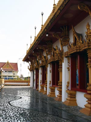 A traditional Wat (temple) in Chiang Mai, Thailand.