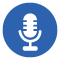 USAC podcast icon image of a microphone