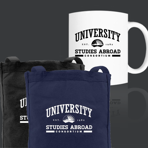 USAC branded tote bags and coffee mug