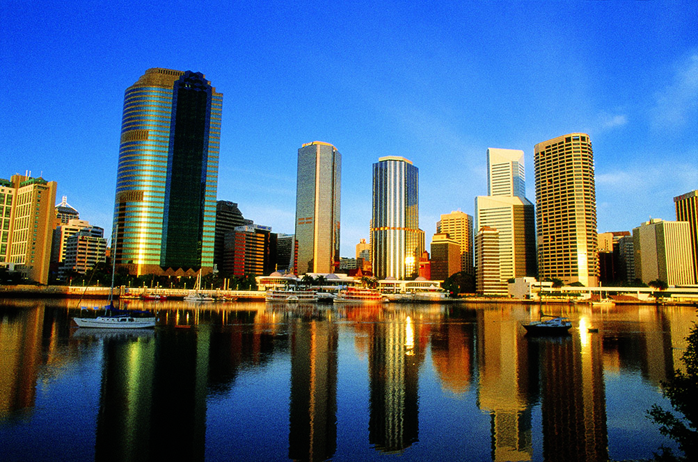 City skyline view of Gold Coast, Australia.