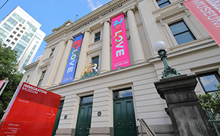 Outside of the Immigration Museum in Melbourne, Australia.