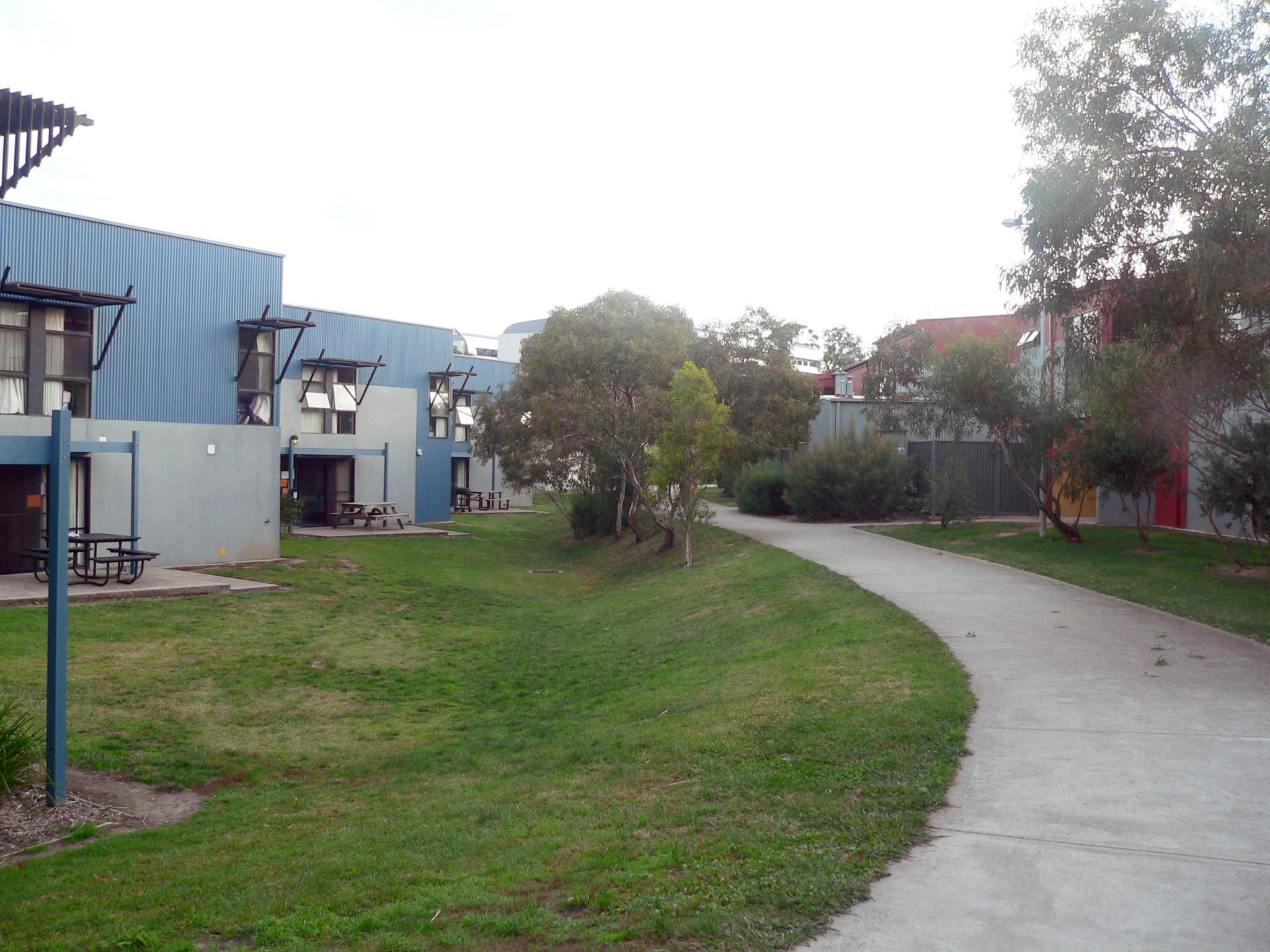 Exterior of student village in Melbourne, Australia.