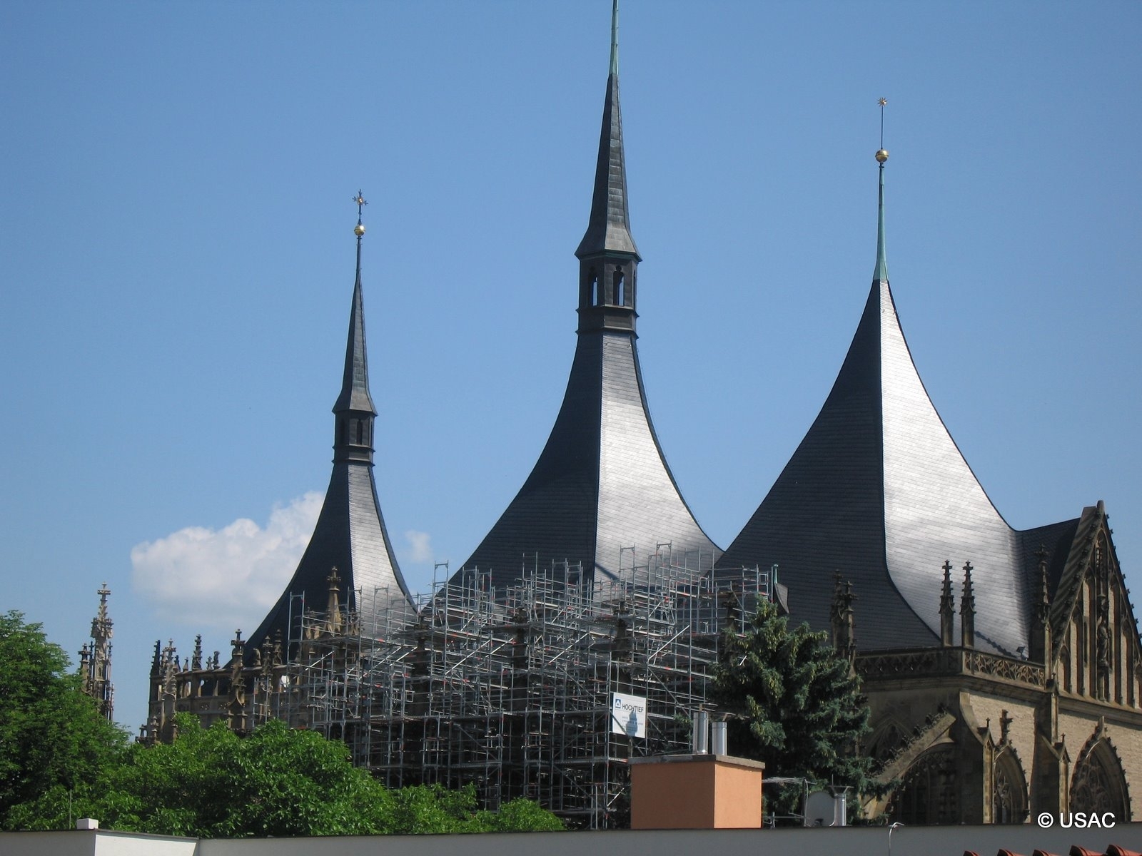 Kutná Hora cathedral in Czech Republic.