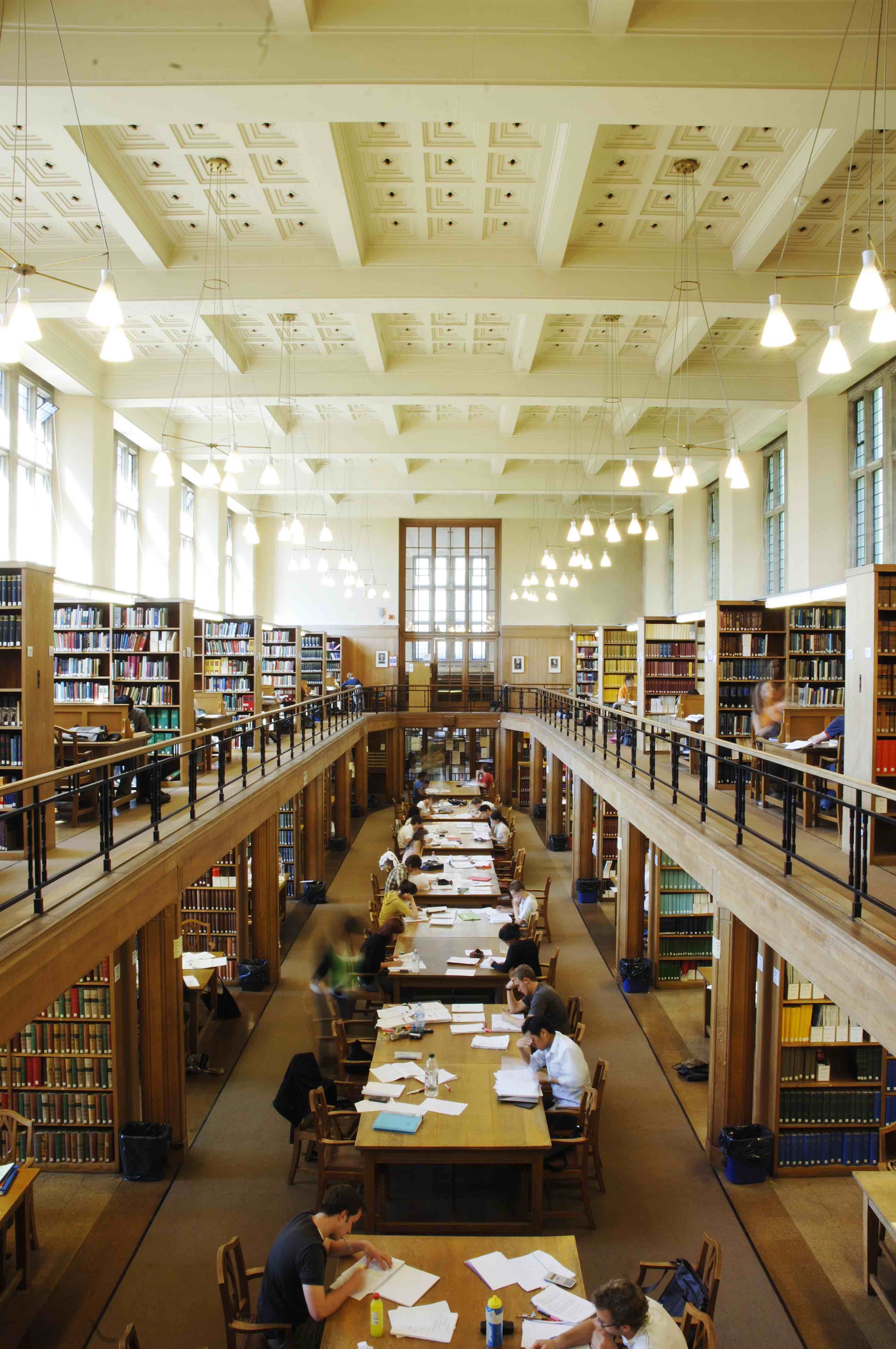 View of the insitde of University of Bristol Library in Bristol, England. Photo credit: University of Bristol