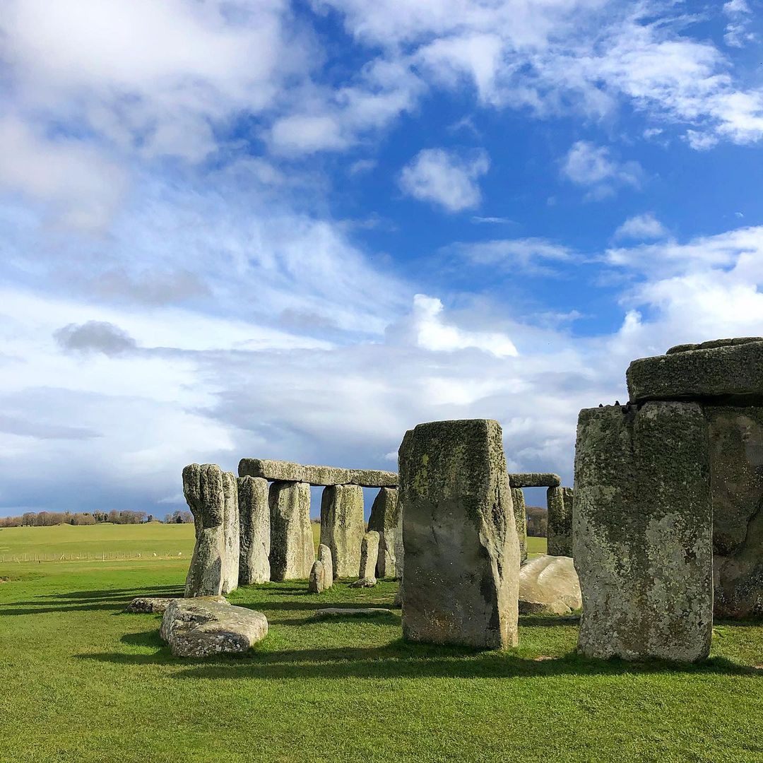 A view of the historic Stonehenge rocks in England. 