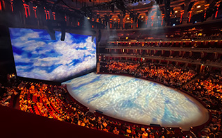 A view of the West End Theatre in London, England. 