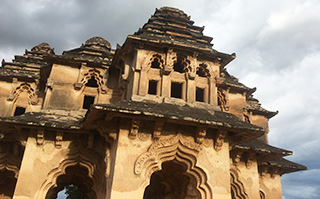 Historic building in Hampi, India.