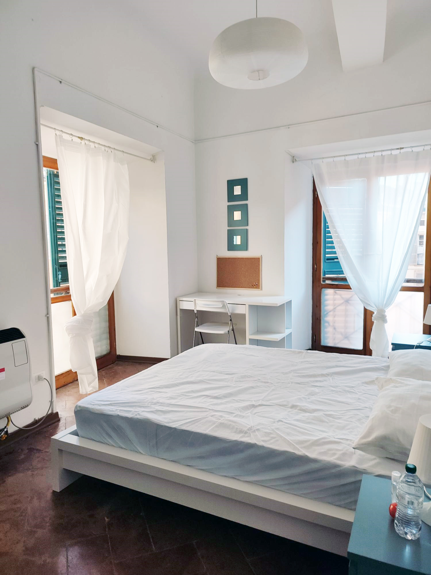 Bedroom in student apartment building in Reggio Emilia, Italy.