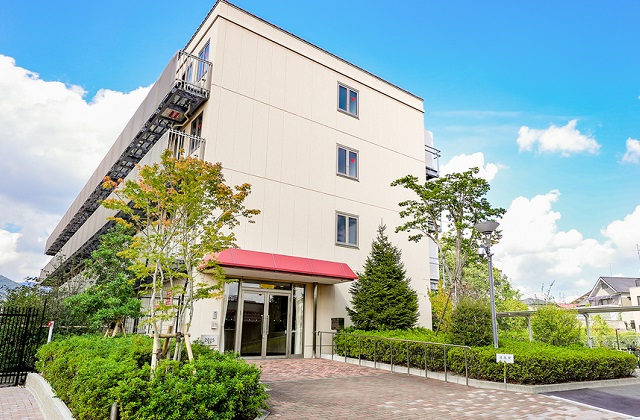Exterior of Seifuryo women's dorm in Nishinomiya, Japan.