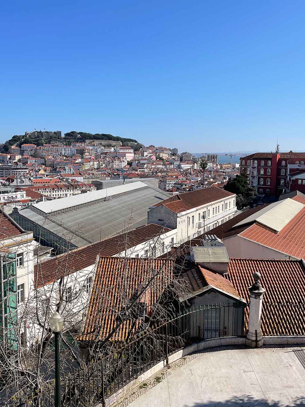 A rooftop view of Lisbon, Portugal.