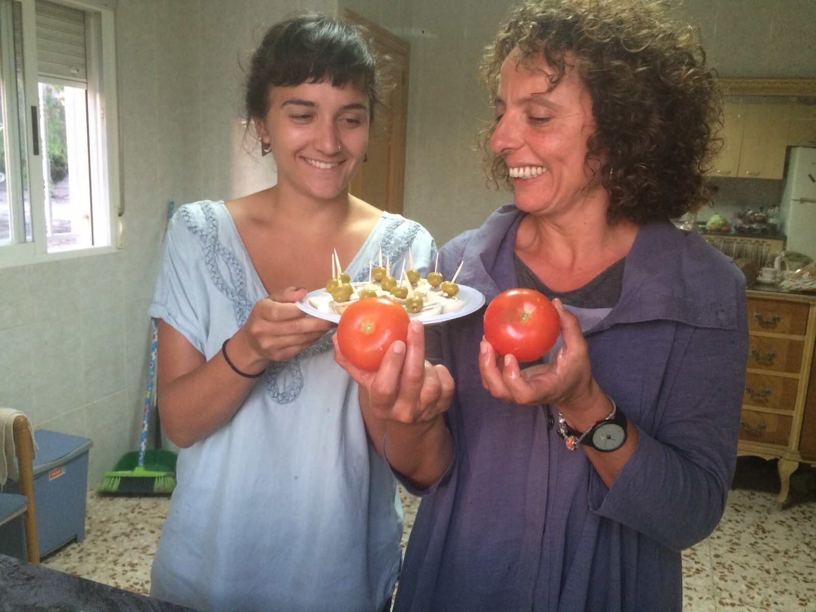 A student with her host mom in Alicante, Spain.