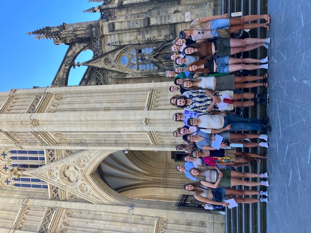 Students exploring San Sebastián, Spain.