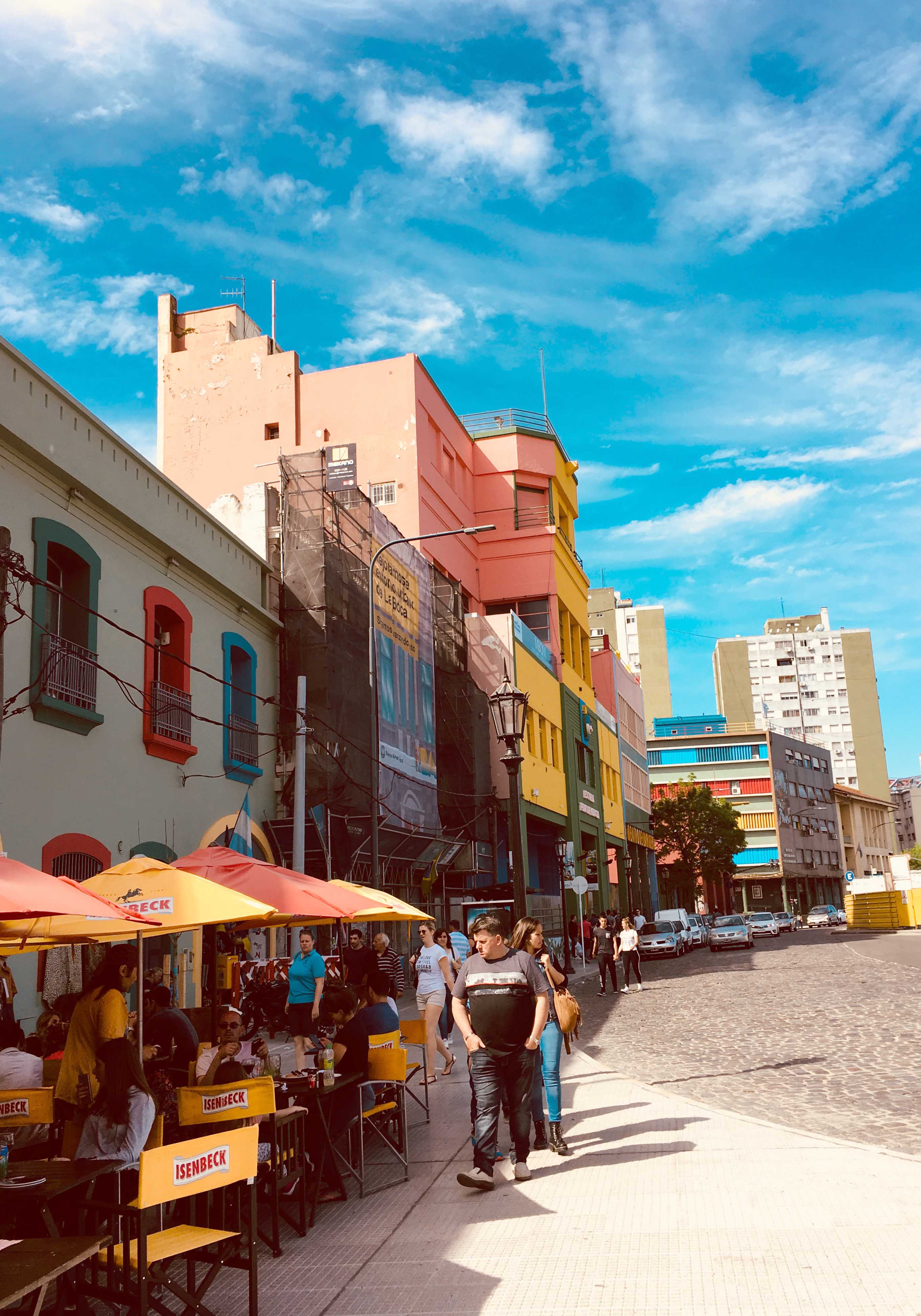 Colorful buildings in Colonia del Sacramento, Uruguay.
