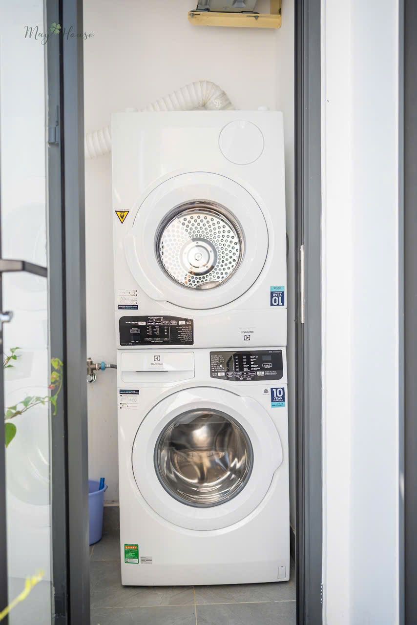 Laundry area in the student apartments in Da Nang, Vietnam.