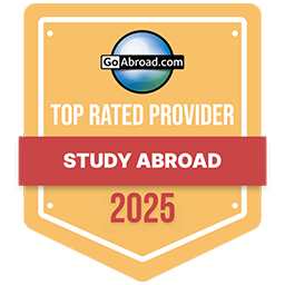 2025 Go Abroad Study Abroad Top Rated Provider badge